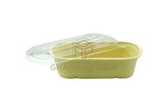 Bagasse Oval Bowls + Lids 700ml