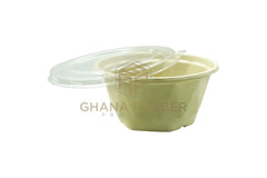 Bagasse Diamond Bowls + Lids 850ml