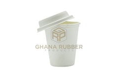 Bagasse Drinking Cups + Lids 8oz