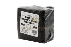 Cocktail Table Napkins Black Small