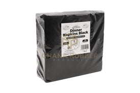 Dinner Napkins Black Large