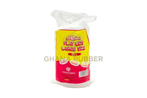 Image of Flat Lids With A Sip-Through Hole Transparent Large Size