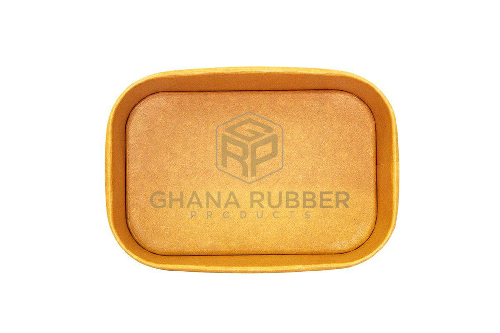 Rectangular Rubber Container Small Kraft Rectangular Container 750ml - Shine Disposables by Ghana Rubber ...