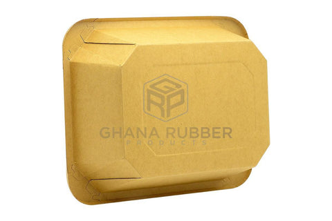 Image of Kraft Rectangular Food Pots 1500ml + Lids