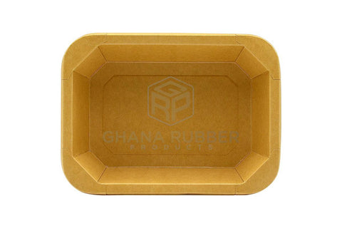 Image of Kraft Rectangular Food Pots 500ml + Lids
