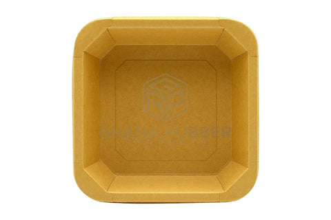 Image of Kraft Square Food Pots 1200ml + Lids