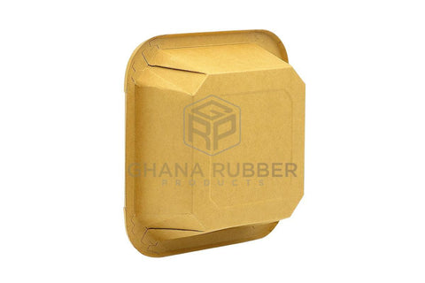 Image of Kraft Square Food Pots 500ml + Lids