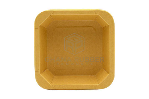 Image of Kraft Square Food Pots 650ml + Lids