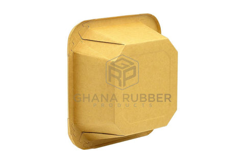 Image of Kraft Square Food Pots 750ml + Lids