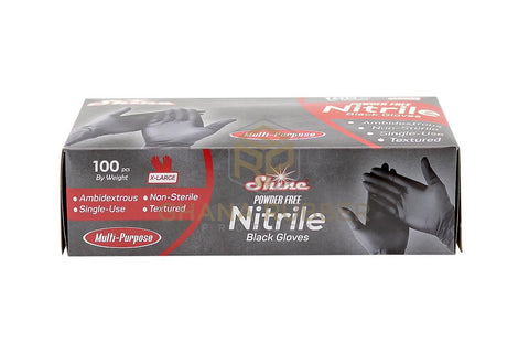 Image of Nitrile Gloves Black Extra Large - 1