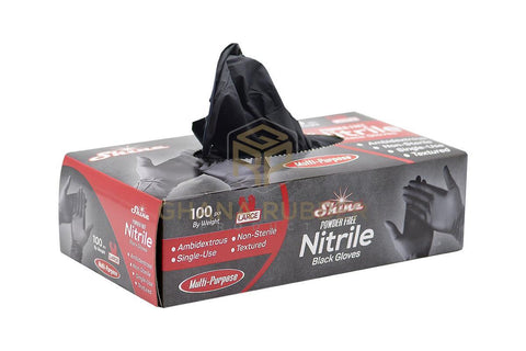 Image of Nitrile Gloves Black Large - 3