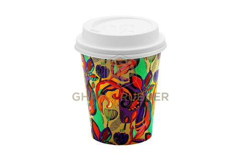 Image of Paper Cups 8oz + Lids