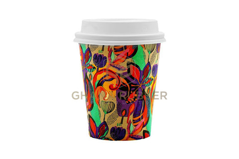 Image of Paper Cups 8oz + Lids