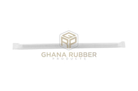 Paper Straws Wrapped Black 6mm (50pcs)