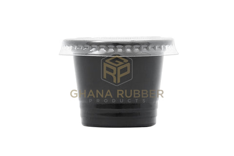Image of Pepper Cups Black With Lids