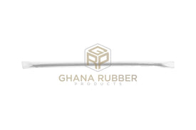 Plastic Straws Wrapped Black 6mm (25pcs)