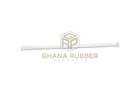 Plastic Straws Wrapped Tranparent 6mm (100pcs)