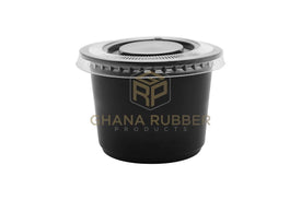 Portion Salad Cups 120cc Black + Lids