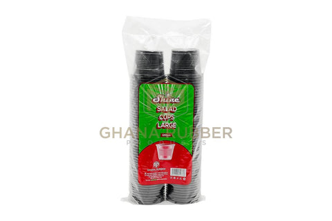 Image of Portion Salad Cups 120cc Black (No Lids)