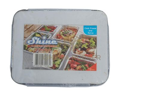 Image of Retail Pack for Aluminium Food Container 2-Section