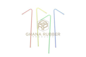 Retail Plastic Straws Striped 6mm (25pcs)