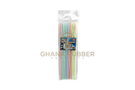 Retail Plastic Straws Striped 6mm