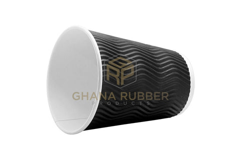 Image of Ripple Paper Cups 12oz Black