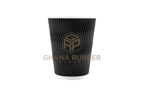 Image of Ripple Paper Cups 12oz Black