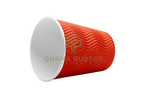 Image of Ripple Paper Cups 12oz Red