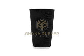 Ripple Paper Cups 16oz Black (No Lids)