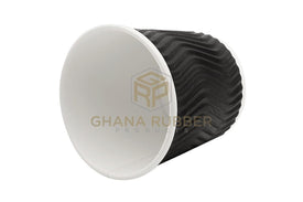 Ripple Paper Cups 4oz Black (No Lids)