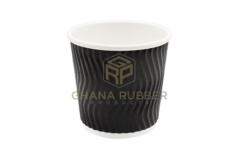 Image of Ripple Paper Cups 4oz Black