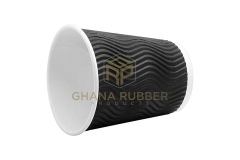 Image of Ripple Paper Cups 8oz Black