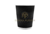 Ripple Paper Cups 8oz Black