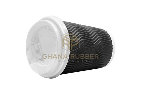 Image of Ripple Paper Cups + Lids 12oz Black