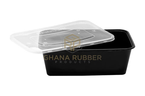 Image of Shine Microwavable Containers Rectanglular 1500cc Black