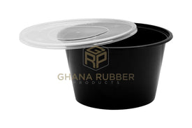 Shine Microwavable Containers Round 1500cc Black
