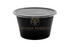 Shine Microwavable Containers Round 1500cc Black