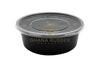 Shine Microwavable Containers Round 625cc Black