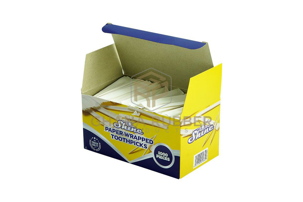 Tooth Pick Wrapped Paper-Wrapped Toothpicks - Shine Disposables by Ghana Rubber – Ghana ...