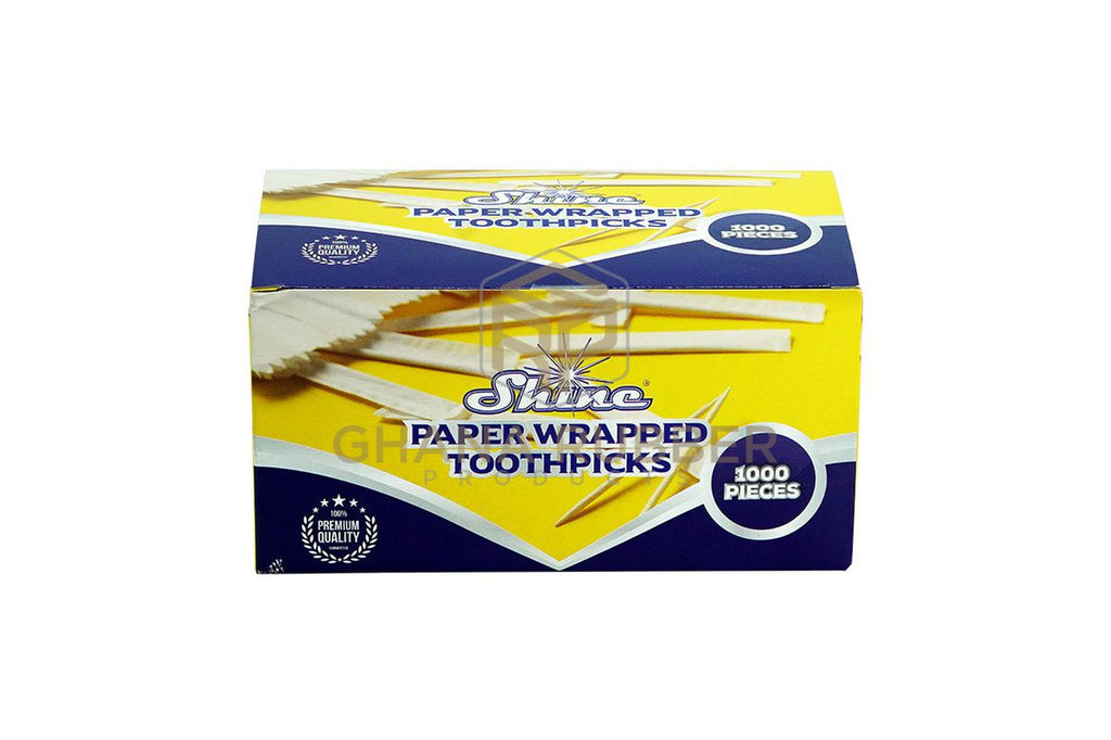 Tooth Pick Wrapped Paper-Wrapped Toothpicks - Shine Disposables by Ghana Rubber – Ghana ...