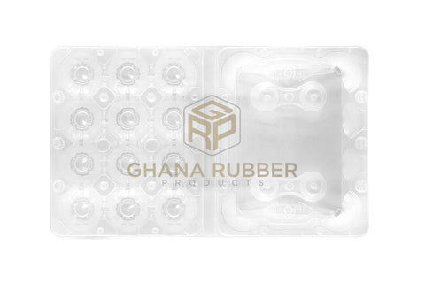 Image of Transparent Egg Trays for 12-Eggs (Short)