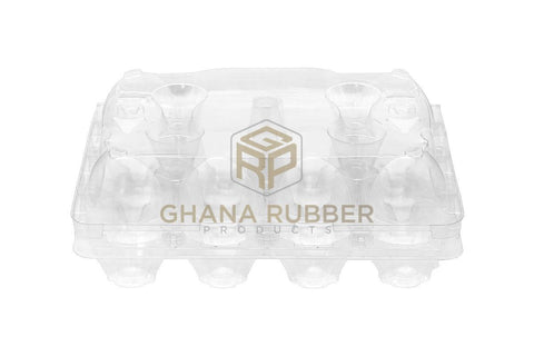 Image of Transparent Egg Trays for 12-Eggs (Short)