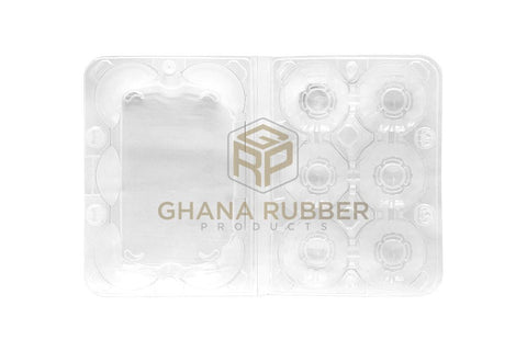 Image of Transparent Egg Trays for 6-Eggs