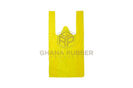 Unprinted Carrier Bags Yellow Large