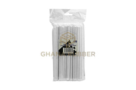 Wrapped Paper Smoothie Straws Black 8mm