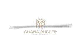 Wrapped Plastic Smoothie Straws Black 8mm (100pcs)