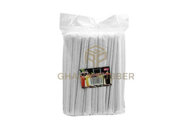Wrapped Plastic Smoothie Straws Black 8mm
