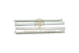 Wrapped Plastic Smoothie Straws Striped 8mm (100pcs)