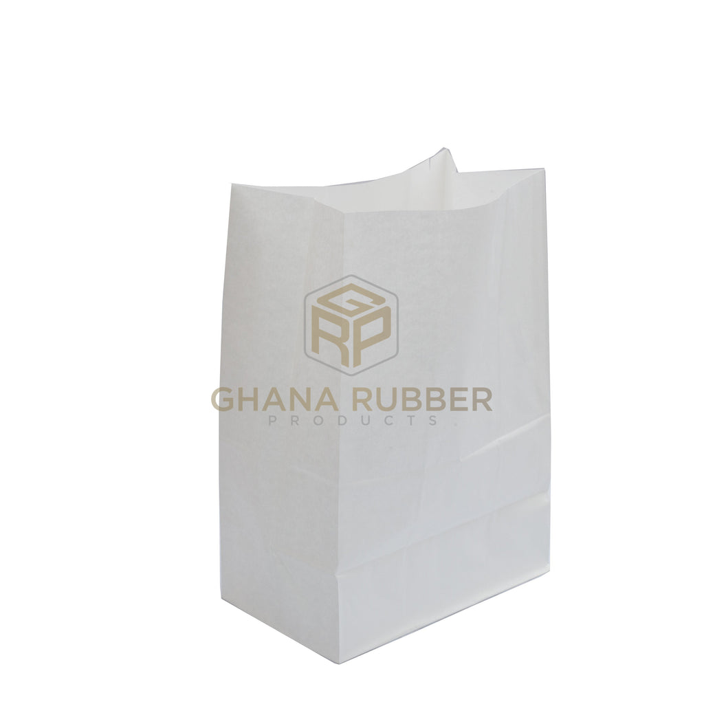 Block Paper Bag White Medium